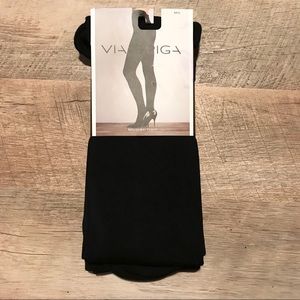 NWT Via Spiga M/L Fleece Lined Brushed Tights